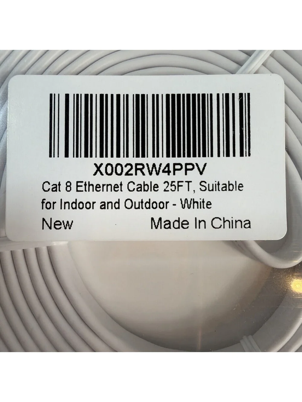 Ercielook CAT8 Ethernet Cable 2-Pack25ft High Speed,Shielded Flat Internet Cable